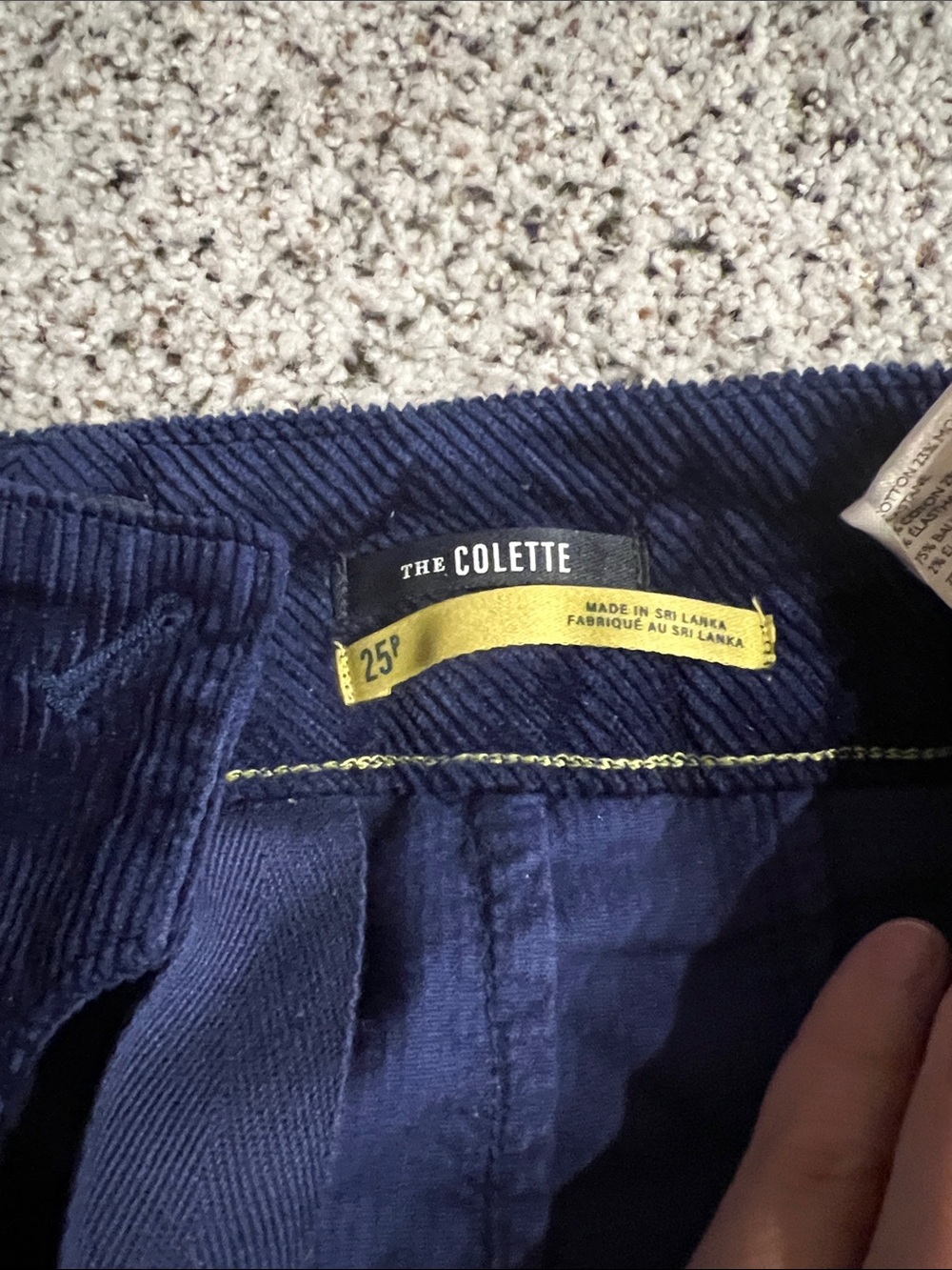 MAEVE Anthropologie the Colette Pants in Navy and Olive - Picture 3 of 4
